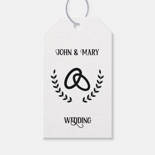 Wedding Tag  announcement  (Front)