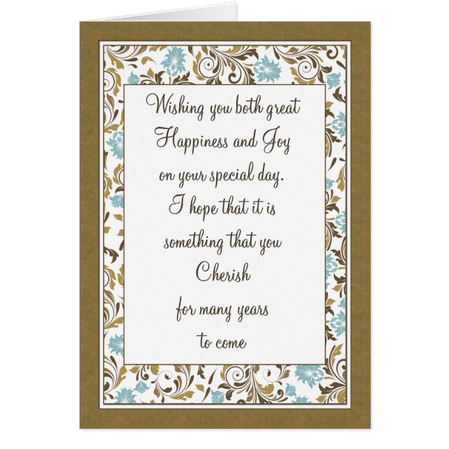 Wedding Tan & Blue Marble (Front)