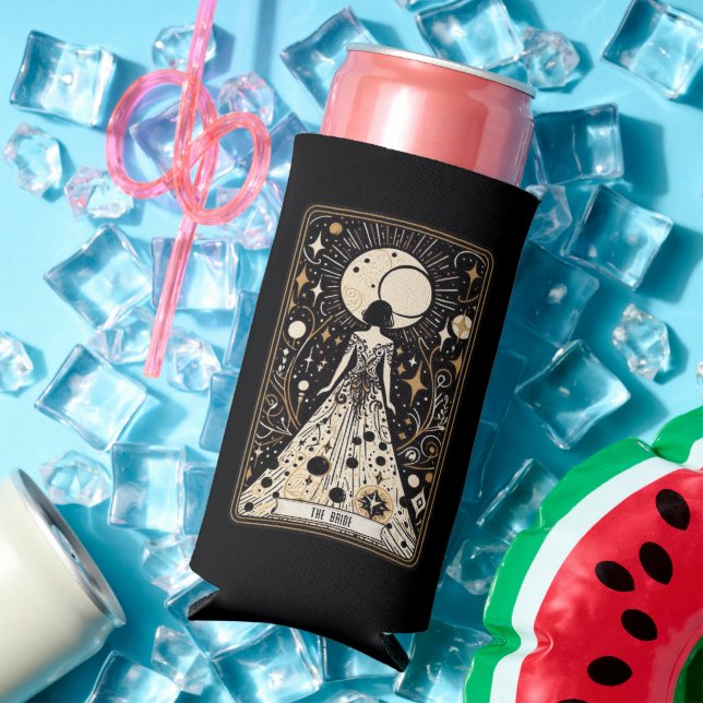 Wedding Tarot Bride Seltzer Can Cooler (In Situ Summer)