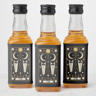Wedding Tarot Grooms Liquor Bottle Label