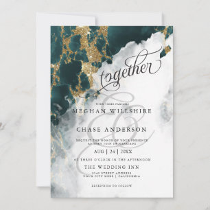 WEDDING Teal Sapphire Watercolor BarefootBride™