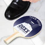 Wedding Team Bride Bridesman Ping Pong Paddle<br><div class="desc">Wedding game face at the ready for the Team Bride vs Team Groom Ping Pong Match. You can add your wedding year to this navy blue tuxedo-themed table tennis paddle.</div>