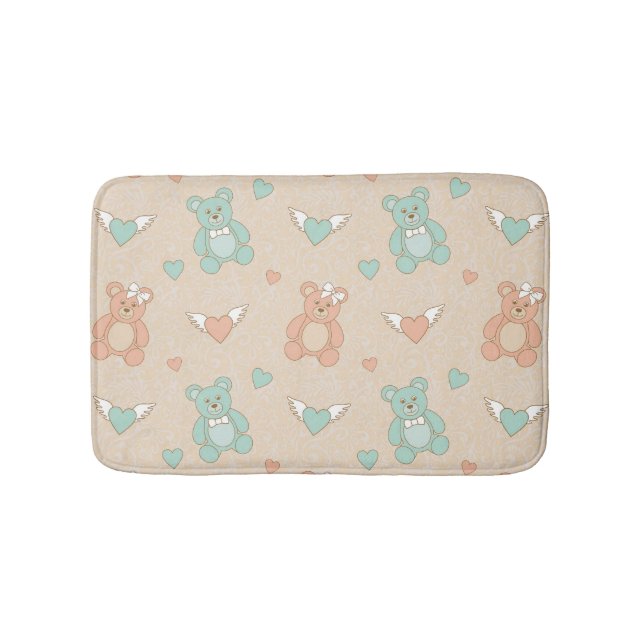 Wedding-teddies Bath Mat (Front)