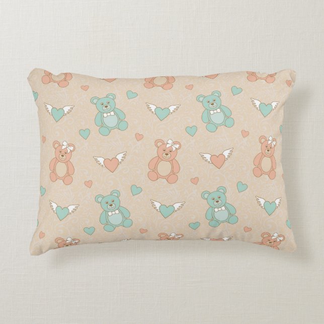 Wedding-teddies Decorative Cushion (Front)