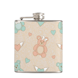 Wedding-teddies Hip Flask
