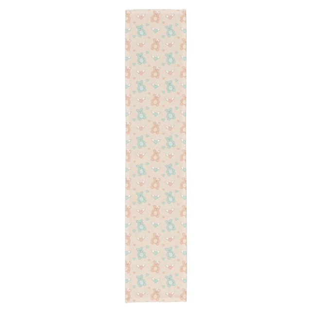 Wedding-teddies Short Table Runner (Front)
