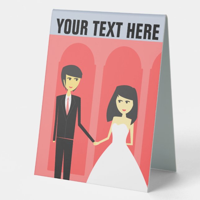 WEDDING TENT SIGN YOU PERSONALIZE (Front)