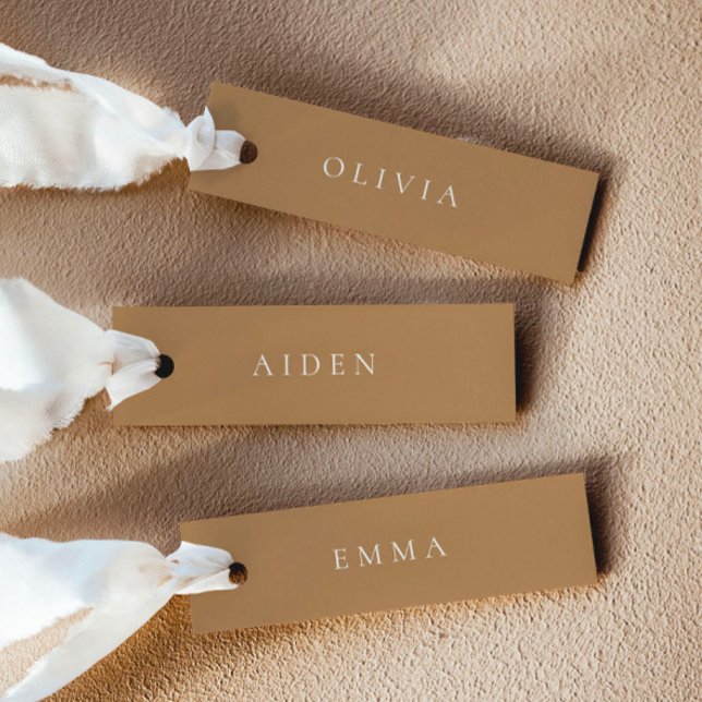 Wedding Terracotta Name Place Cards (Delivered untrimmed)