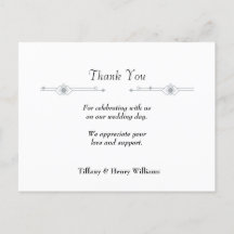 WEDDING THANK YOU CARD