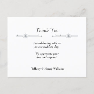 WEDDING THANK YOU CARD