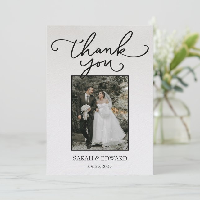 Wedding Thank You Card (Standing Front)