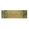 Wedding Thank You Card Bookmark Favour Verdigris