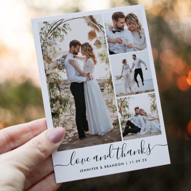 Wedding Thank you card minimalist modern (Creator Uploaded)