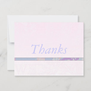 Wedding Thank You Card Personalised Invites Silk