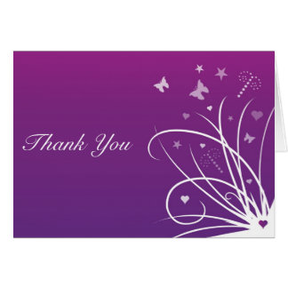 Purple Butterfly Thank You Cards & Invitations | Zazzle.com.au