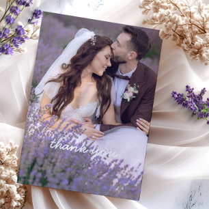 Wedding Thank you card with photo