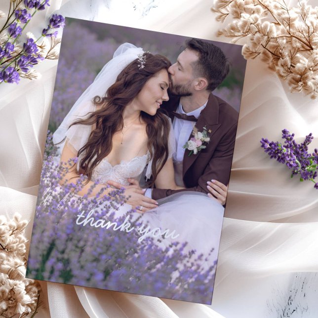 Wedding Thank you card with photo (Creator Uploaded)