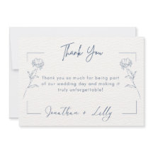Wedding Thank You Cards