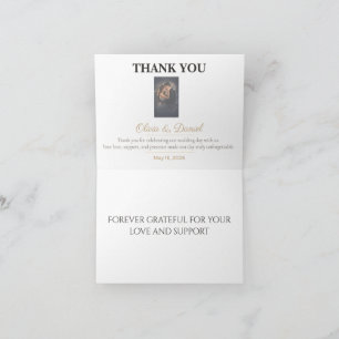 Wedding Thank You Cards Elegant Gratitude Notes
