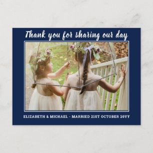 Wedding Thank you Cards With Photo Virtual Digital
