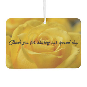 Wedding Thank You Favor Car Air Freshener