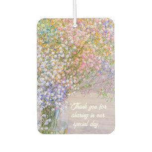 Wedding Thank You Favor Car Air Freshener