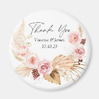 Wedding thank you favour Boho floral pampas grass