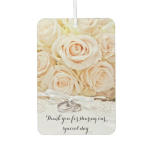 Wedding Thank You Favour Car Air Freshener