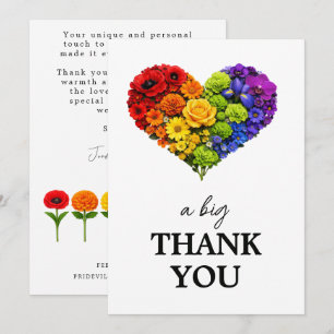 🌈 Wedding thank you Flourish Together Card