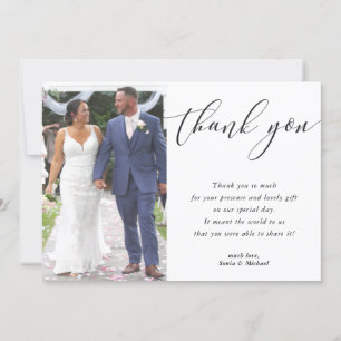 WEDDING THANK YOU for Sonia & Michael Card
