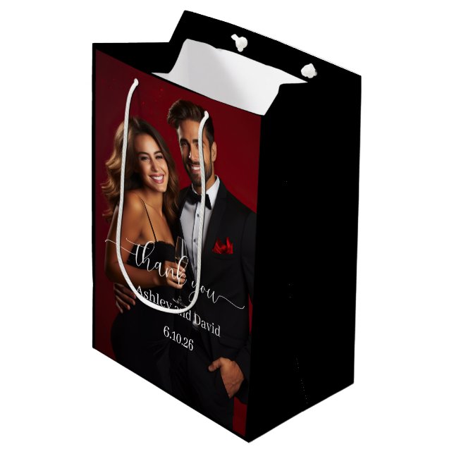 Wedding Thank You Gift Bag (Front Angled)