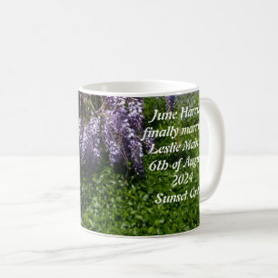 Wedding Thank You Gift Wisteria Violet Coffee Mug