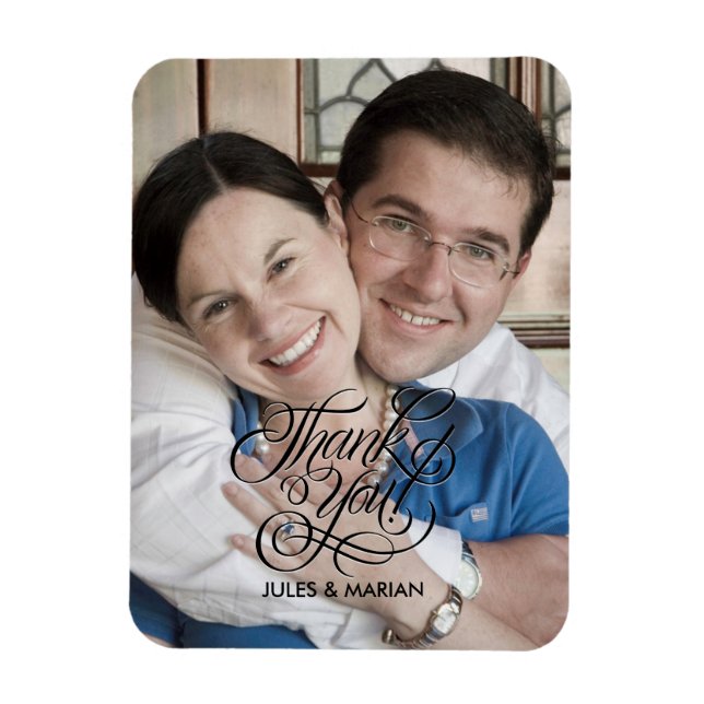 Wedding Thank You Gratitude Favourite Photo Magnet (Vertical)