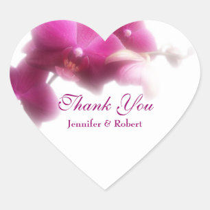 Wedding Thank You Heart Sticker