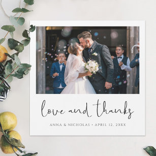 Wedding Thank You Magnet with Photo