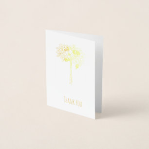 Wedding Thank You Mini (3.5"x5") Foil Card