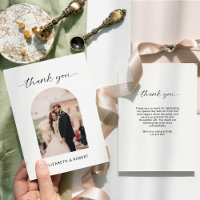 Wedding Thank you Minimal Modern Photo Arch Frame