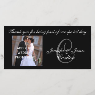 Wedding Thank You Monogram C and Message