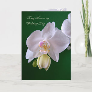 Wedding.Thank you Mum Card with orchid