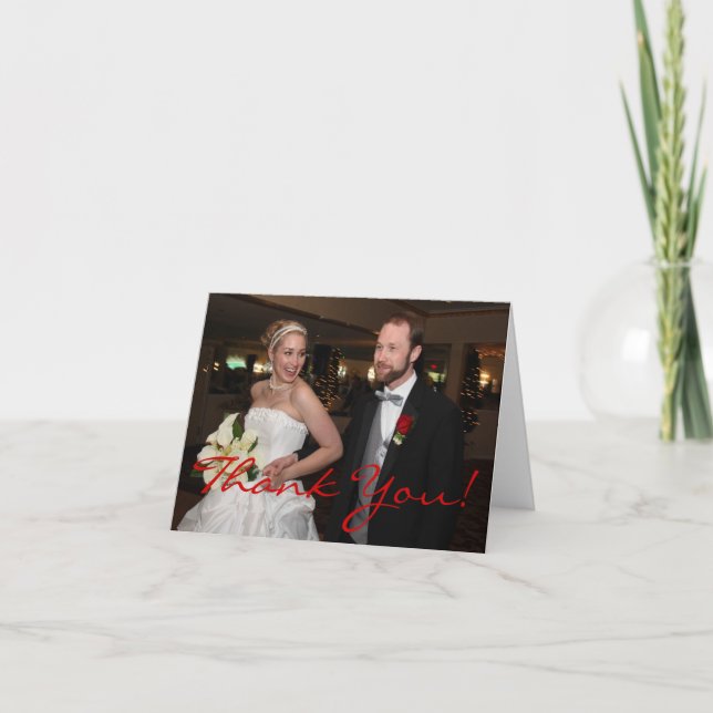 Wedding Thank You Note Card (Front)