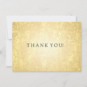 Wedding Thank You Note Gold Foil Stars Confetti Card