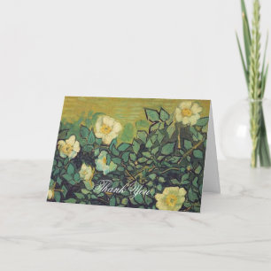 Wedding thank you note Vincent van Gogh  Roses Card