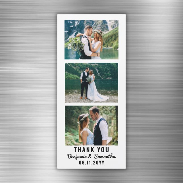 Wedding Thank You Photo Booth Strip Fridge Magnet (Wedding Thank You Photo Booth Strip Fridge Magnet
)