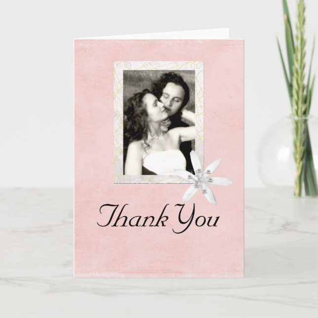 Wedding Thank You Photo Frame Card (Front)