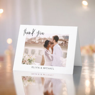 Wedding Thank You Photo Minimalist