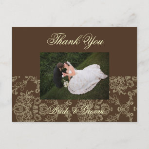 Wedding Thank You Photo postcards, Postcard