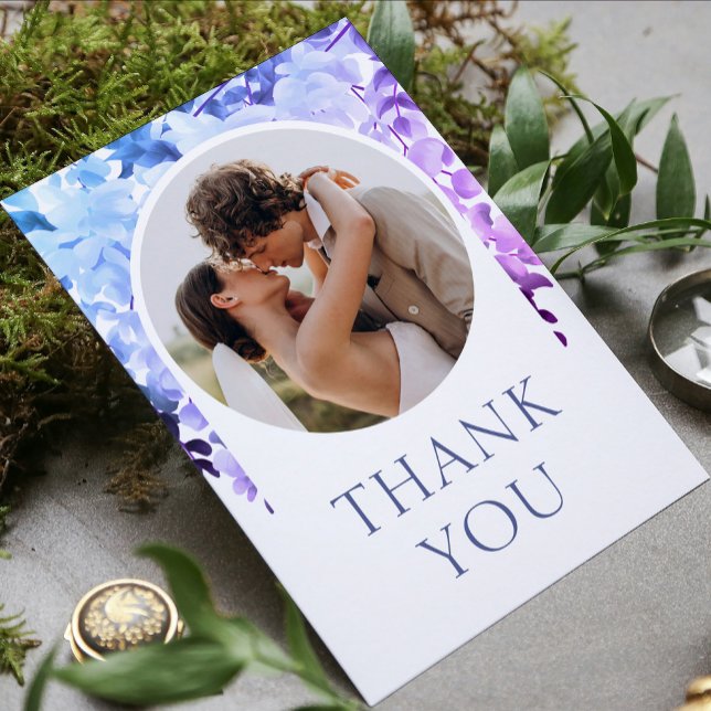 Wedding Thank You Photo Watercolor Floral (Creator Uploaded)
