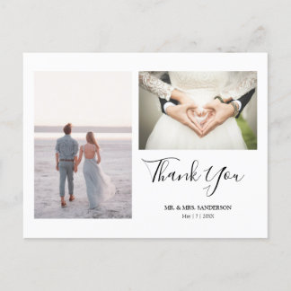Wedding Thank You Postcard