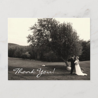 Wedding Thank you Postcard