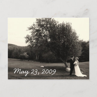 Wedding Thank you Postcard